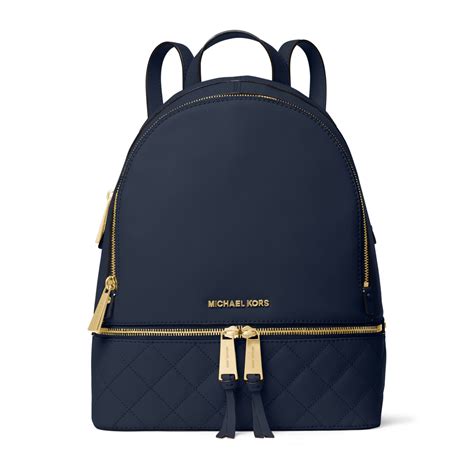 michael kors rhea backpack large|michael kors quilted leather backpack.